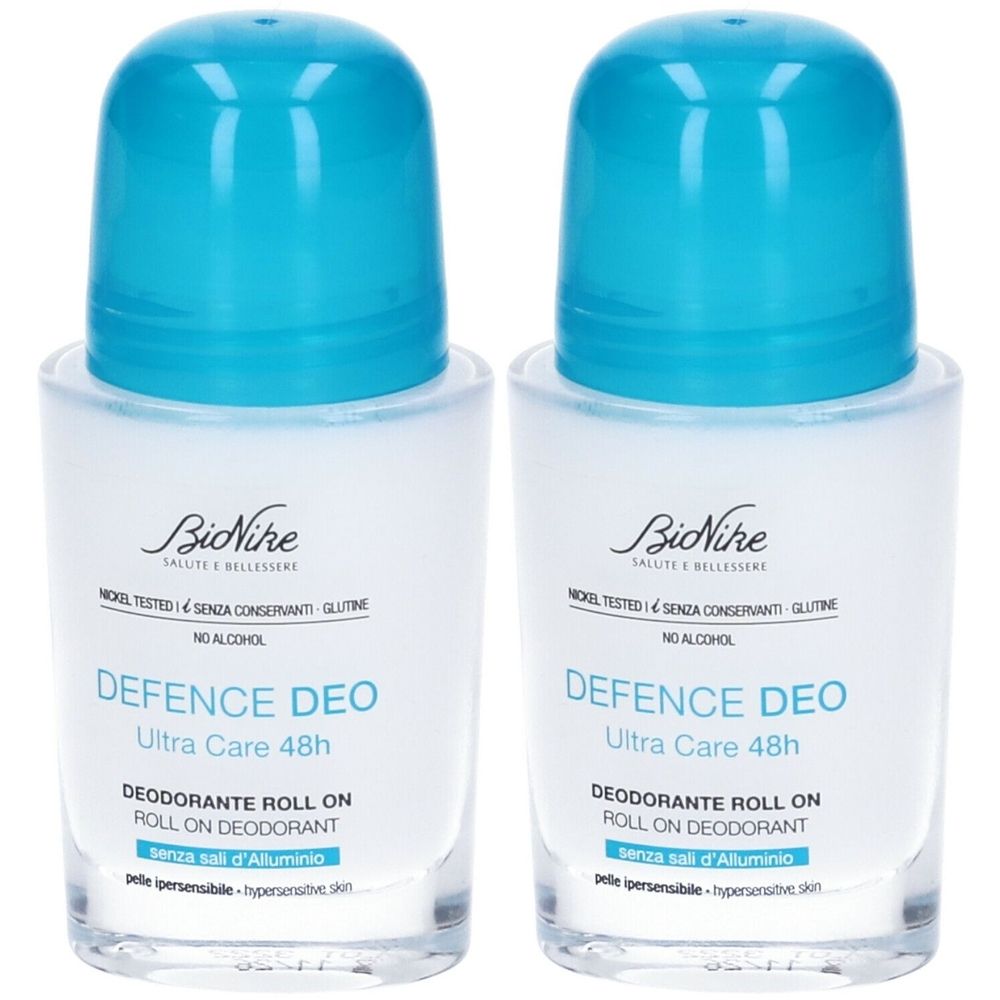 BioNike DEFENCE DEO Roll On Senza Sali D'Alluminio Set da 2