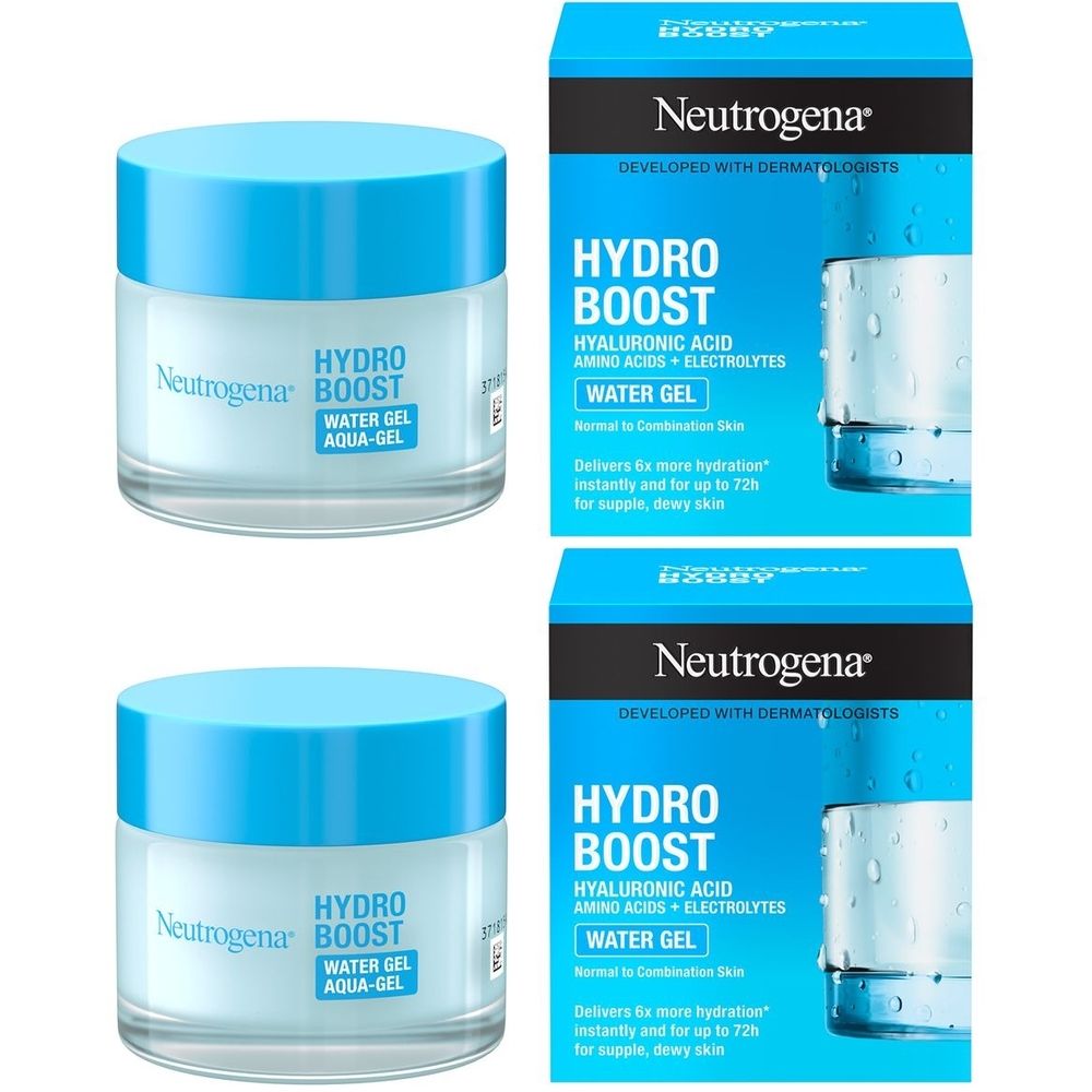Neutrogena Hydro Boost Crema Idratante Viso Acido Ialuronico Set da 2