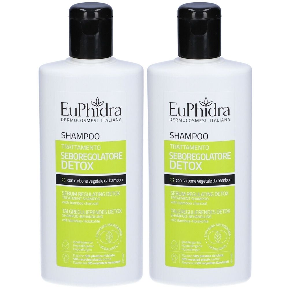 Euphidra Shampoo Seboregolatore Detox Set da 2