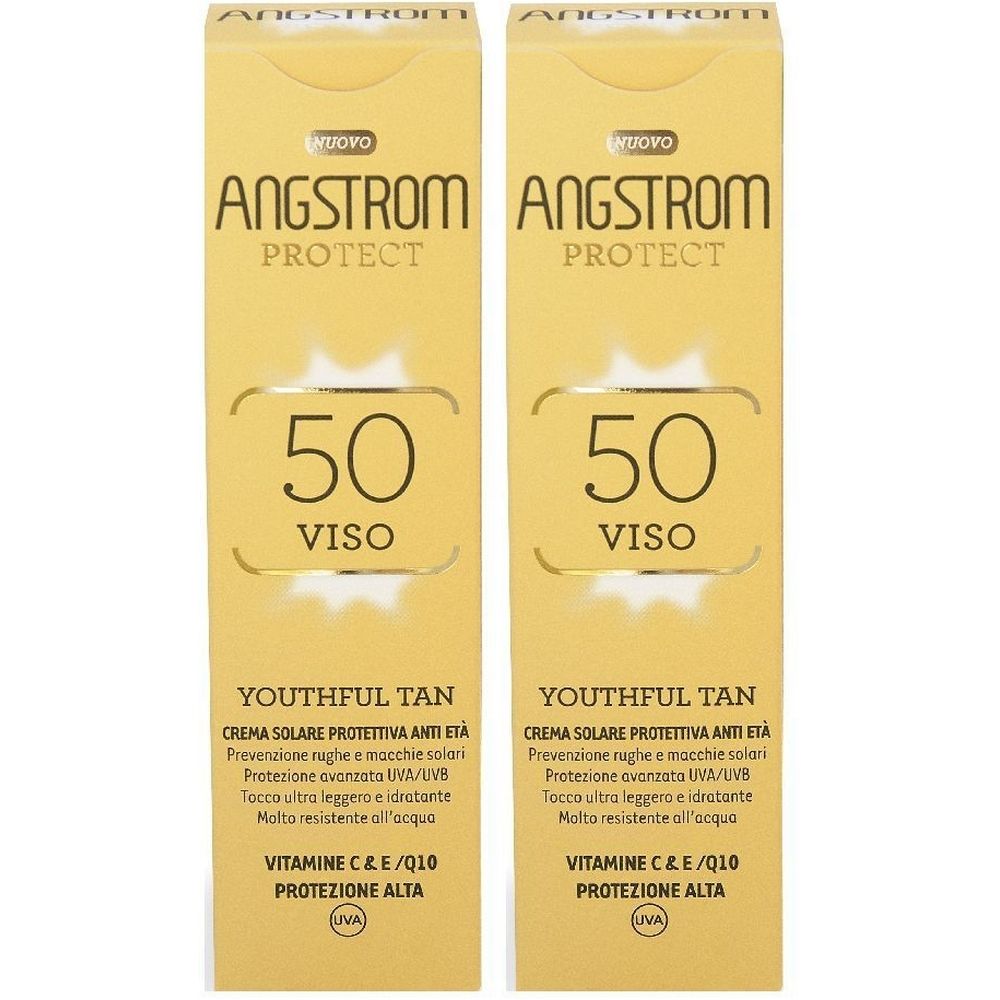 ANGSTROM Protect Crema Solare Protettiva Anti-Età 50+ Set da 2