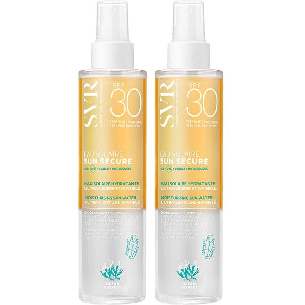 SVR SUN SECURE Eau Solaire SPF 30 Set da 2