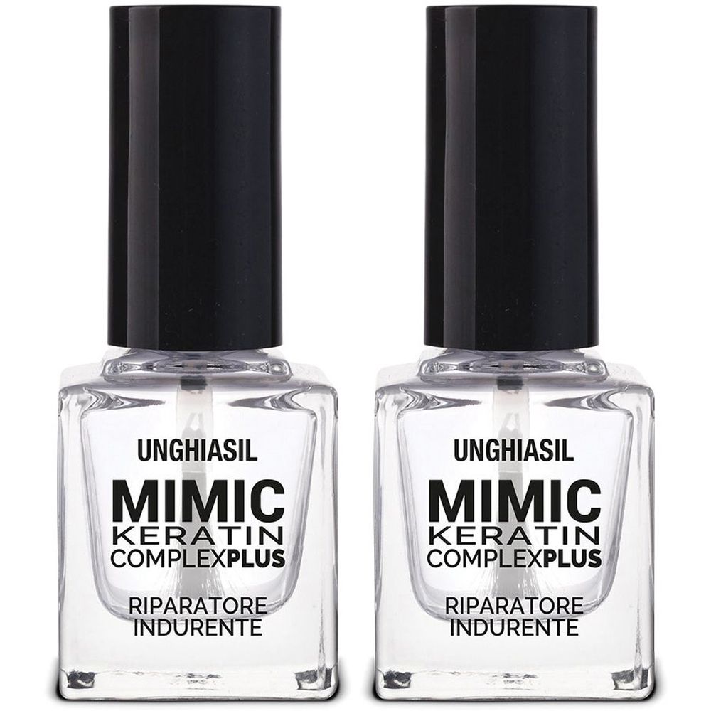 Unghiasil MIMIC Keratin Complex Plus Riparatore Indurente Set da 2