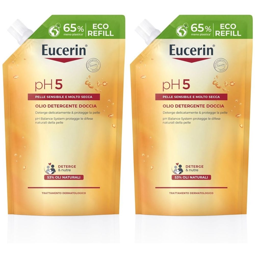 Eucerin pH5 Olio Detergente Doccia 400ml Refill 400 ml Set da 2