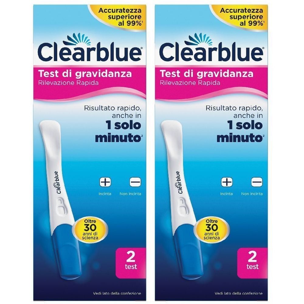 Clearblue Test di gravidanza con Rilevazione Rapida Set da 2