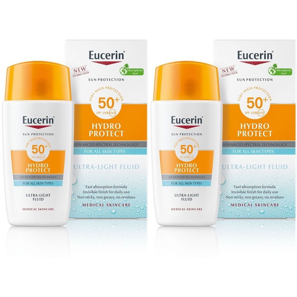 Eucerin Sun Face Hydro Protect Fluido Ultra-leggero SPF 50+ sun fluid Set da 2