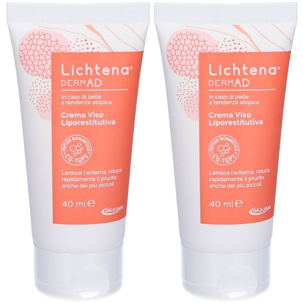Lichtena® DermAD Crema Viso Liporestitutiva Set da 2