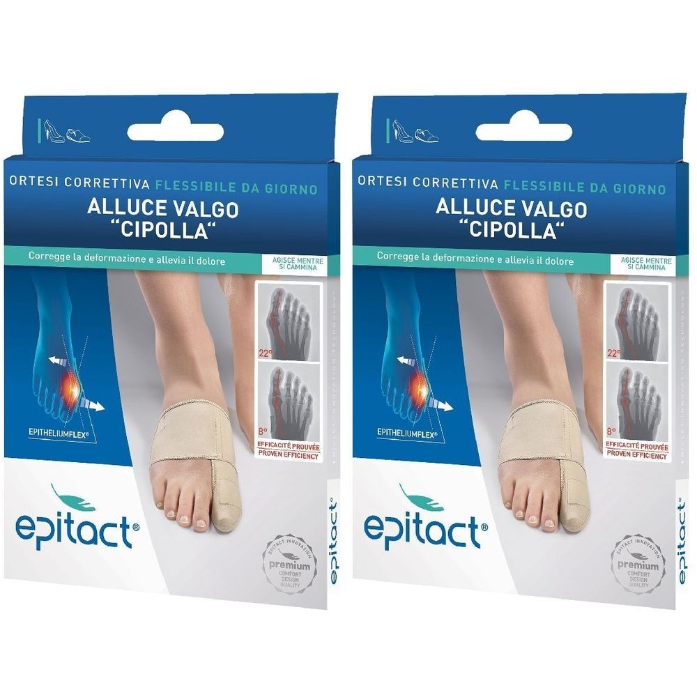 Epitact® Ortesi Correttiva Giorno Alluce Valgo Taglia S Set da 2