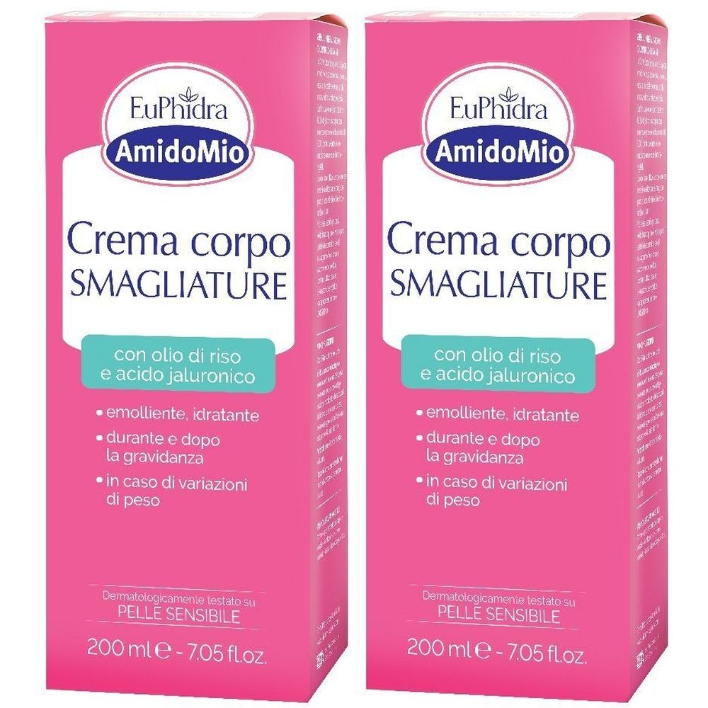 EuPhidra AmidoMio Crema Corpo Smagliature Set da 2