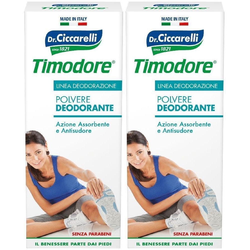 Timodore® Polvere Deodorante Set da 2