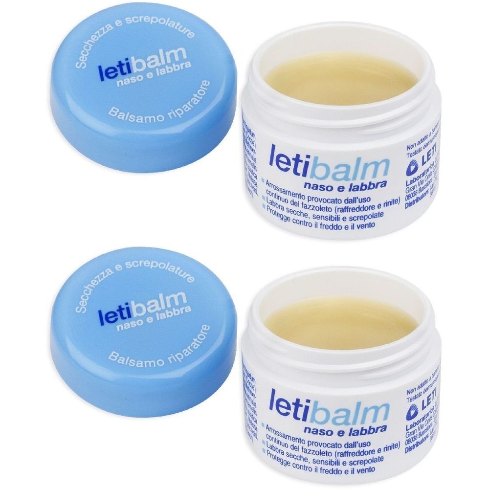 Letibalm Balsamo Naso e Labbra Set da 2