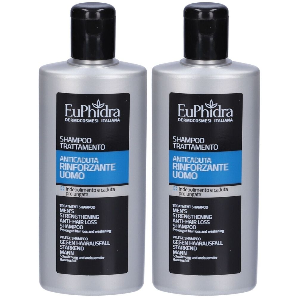 Euphidra Shampoo Trattamento Anticaduta Rinforzante Uomo Set da 2
