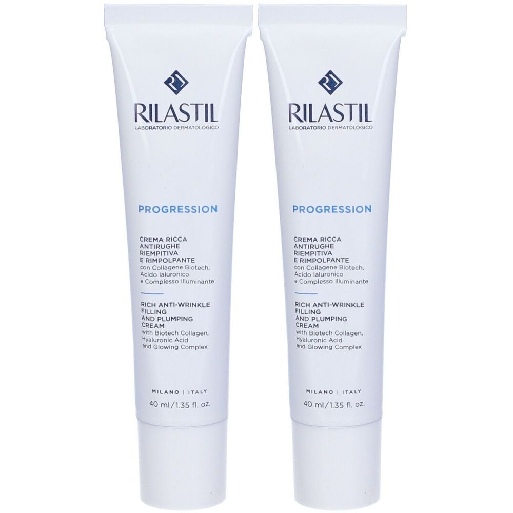RILASTIL® PROGRESSION (+) Crema Ricca Antirughe Riempitiva Set da 2