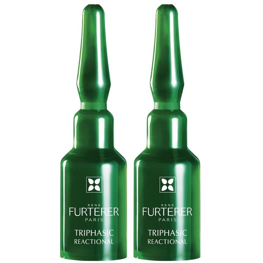René Furterer Triphasic Reactional Trattamento 2-in-1 anticaduta & crescita 12 ampolle - Caduta reazionale Set da 2