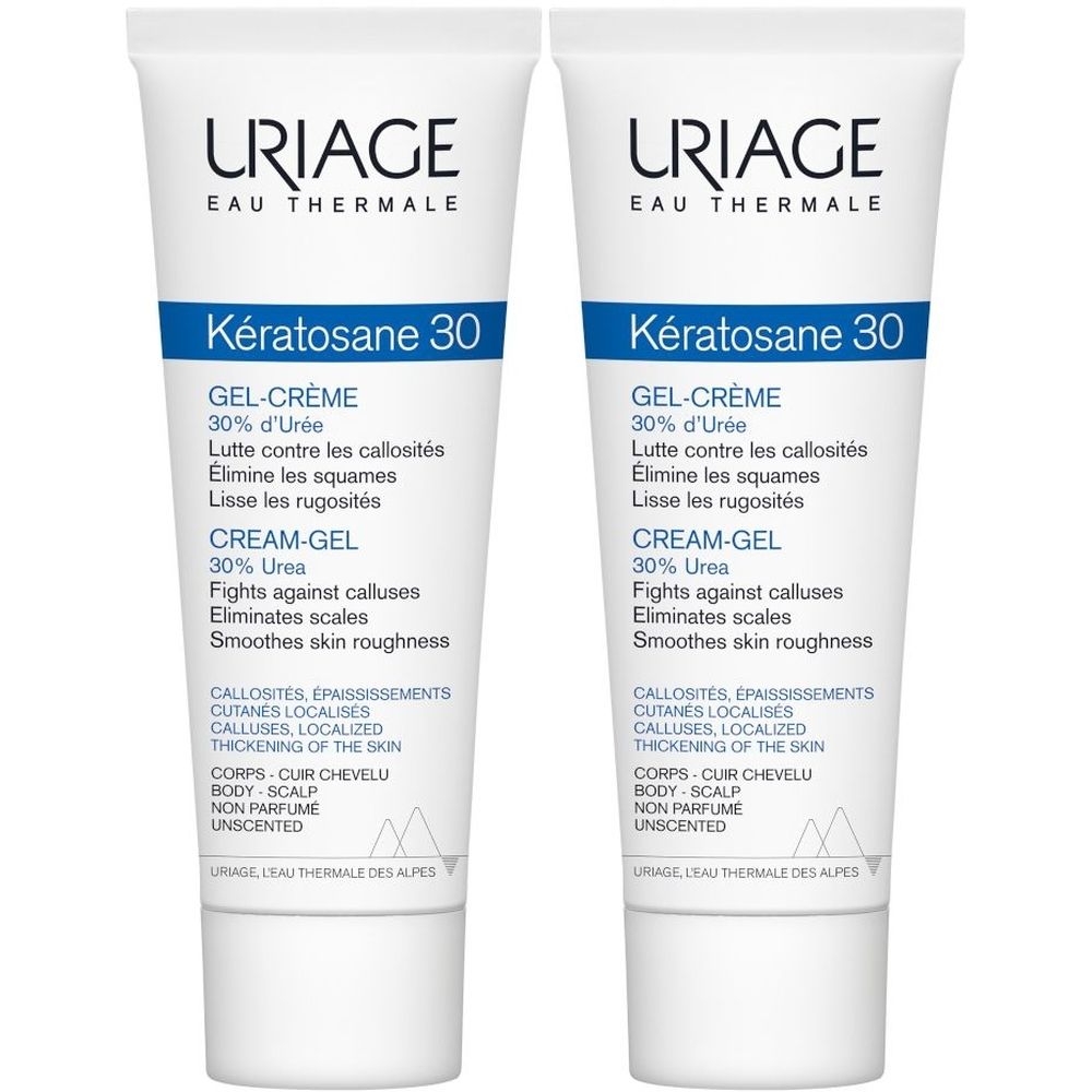 URIAGE Kératosane 30 Gel-Crema Cheratolitico Set da 2