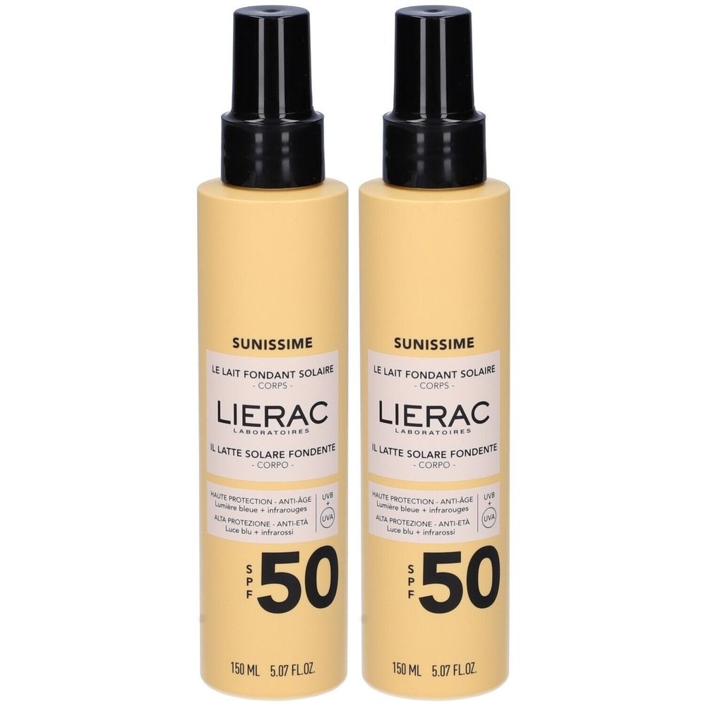 Sunissime Il Latte Solare Fondente Corpo SPF 50 Set da 2