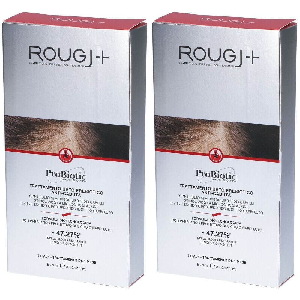 ROUGJ+ Trattamento Urto Anti-caduta Capelli A Base Di Prebiotici Set da 2