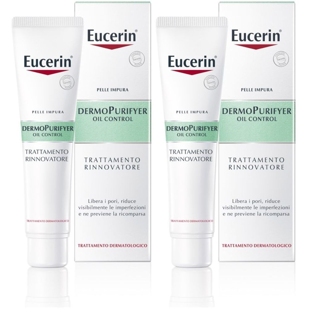 Eucerin DermoPurifyer Oil Control Trattamento Rinnovatore 40 ml Set da 2