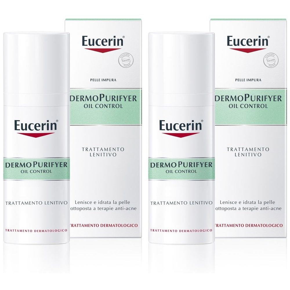 Eucerin DermoPurifyer Oil Control Trattamento Lenitivo 50 ml Set da 2