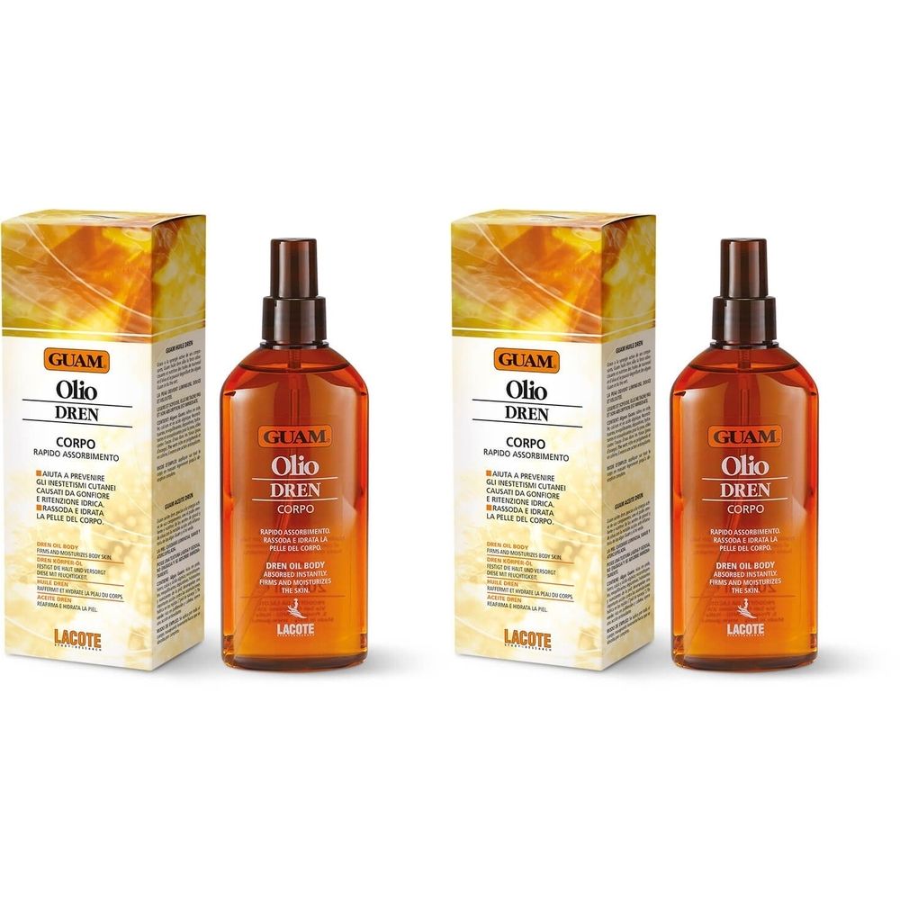 GUAM® Dren Olio Massaggio Corpo Set da 2
