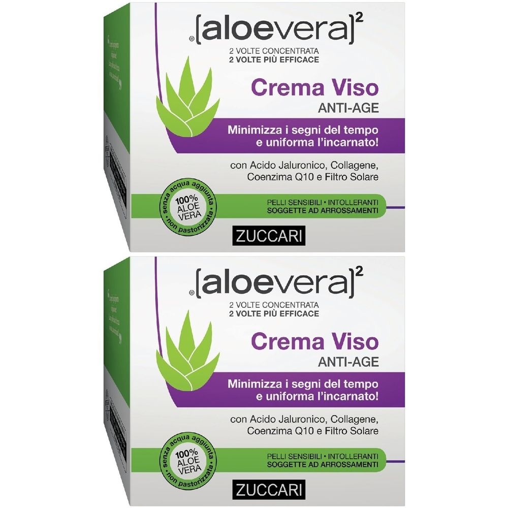 ®[aloevera]² Crema Viso Anti-Age Set da 2