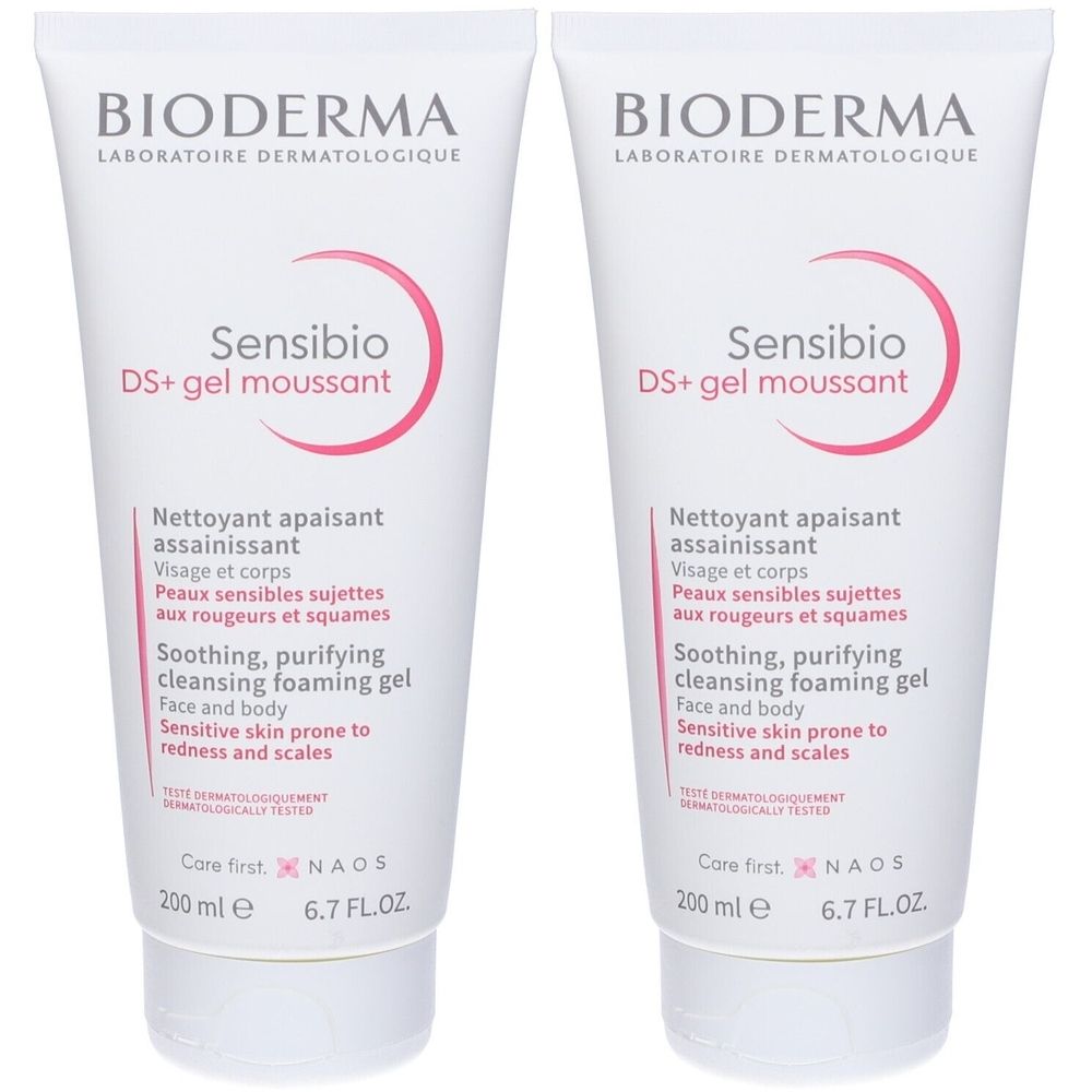 BIODERMA Sensibio DS+ Moussant gel purificante dermatite seborroica Set da 2
