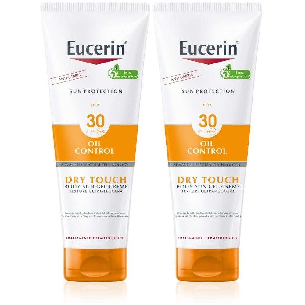 Eucerin Oil Control Dry Touch Sun Gel Creme SPF 30 200 ml Set da 2