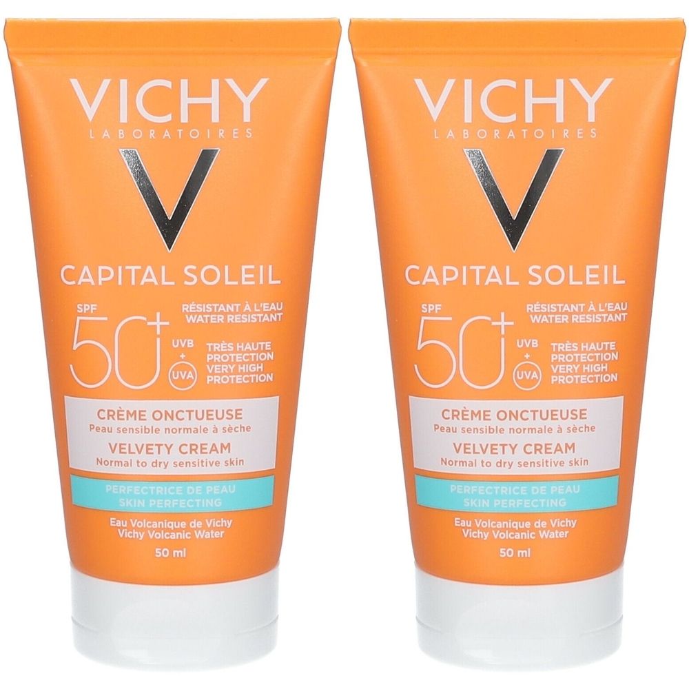 Vichy Ideal Soleil Crema Viso Vellutata SPF50+ Set da 2