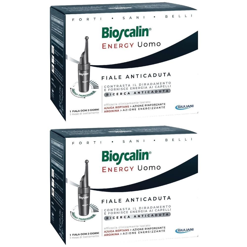 Bioscalin® ENERGY Fiale Anticaduta Uomo Set da 2