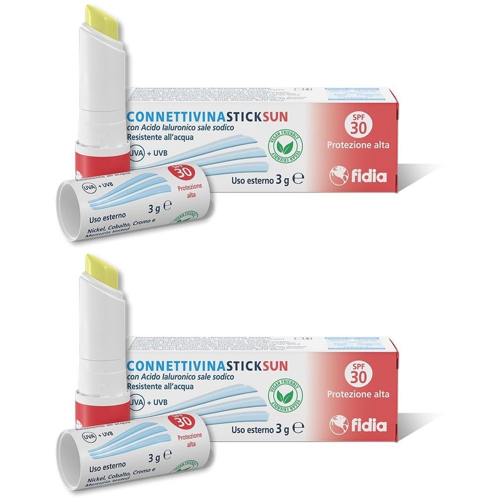 Fidia ConnettivinastickSun Labbra SPF 30 Set da 2