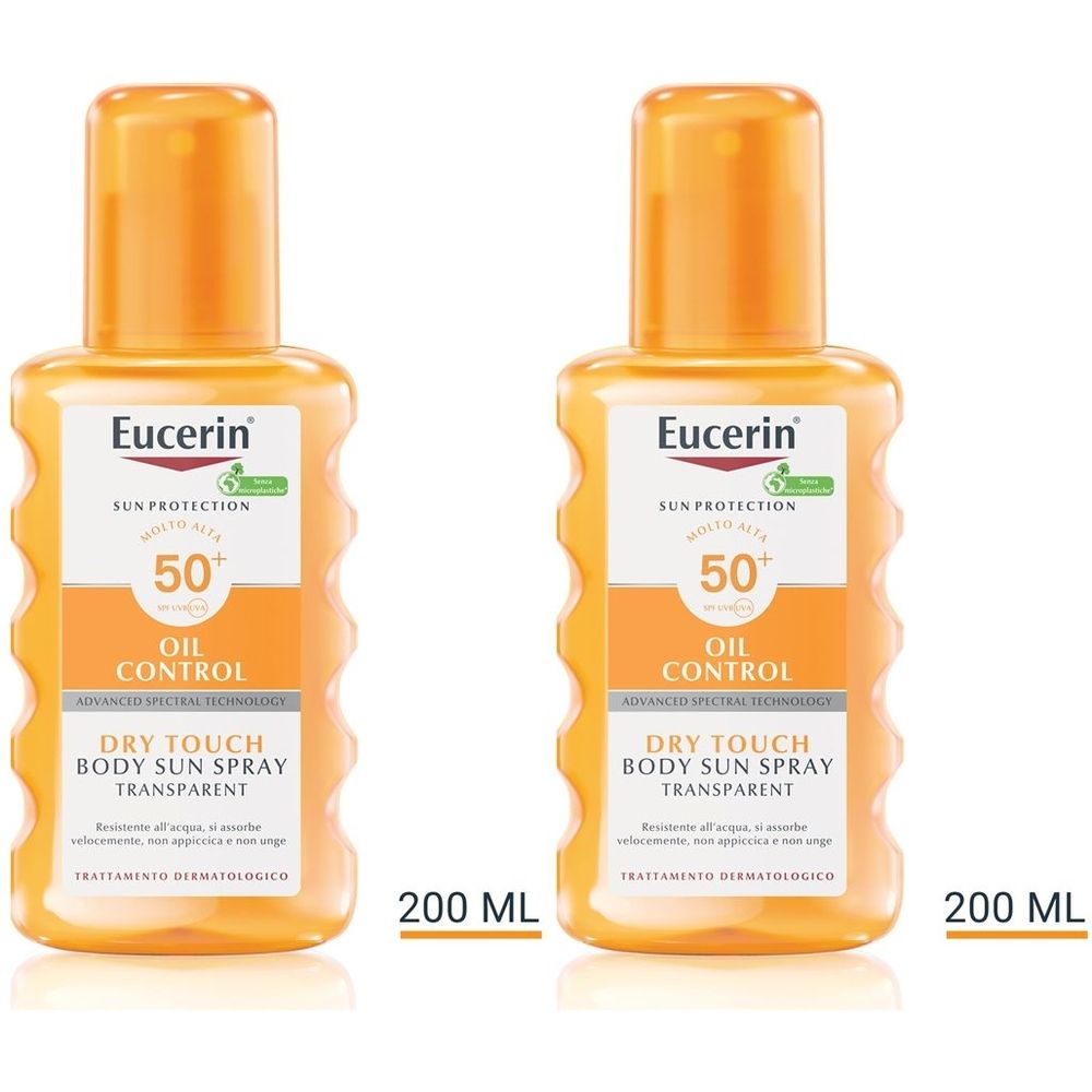 Eucerin Sun Spray Trasparente Fp 50 200 ml Set da 2