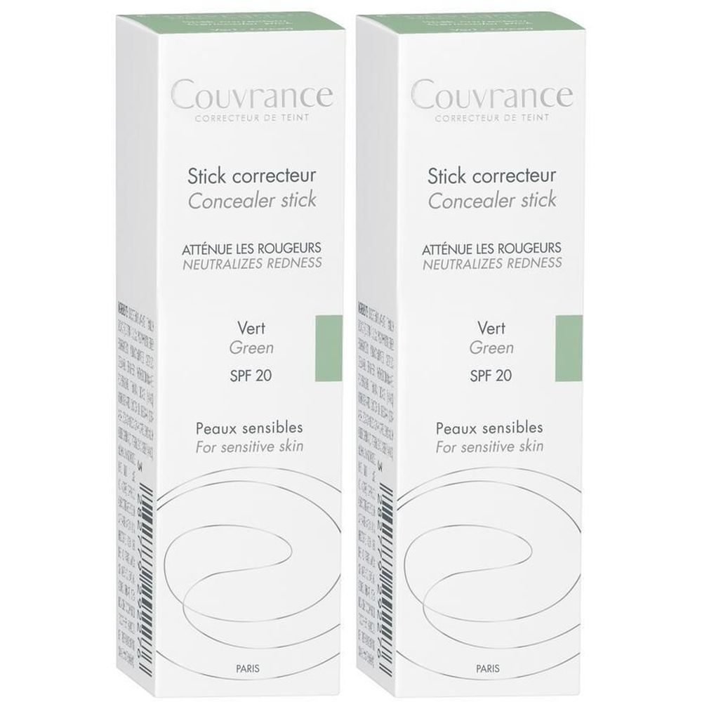 Eau Thermale Avène Couvrance Stick Correttore Verde - Make-up correttivo Set da 2