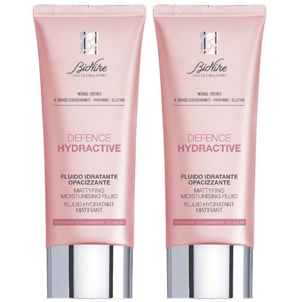 BioNike Defence Hydractive Fluido Idratante Opacizzante Set da 2
