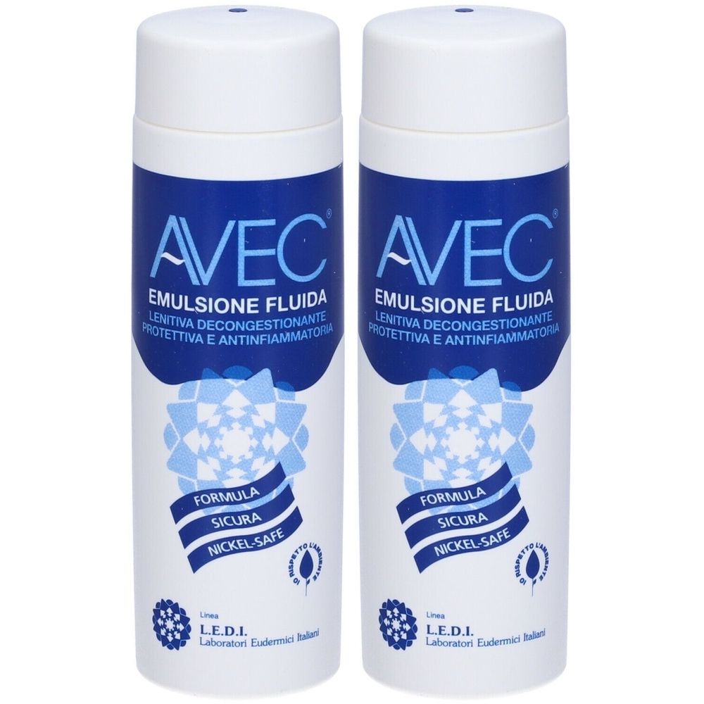 AVEC® Emulsione fluida lenitiva decongestionante Set da 2