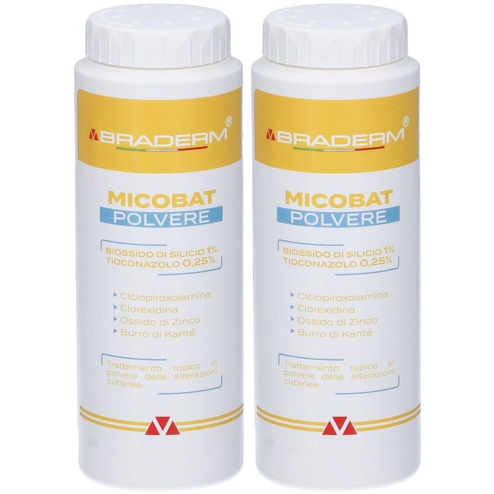 Micobat Polvere 75 G Braderm Set da 2