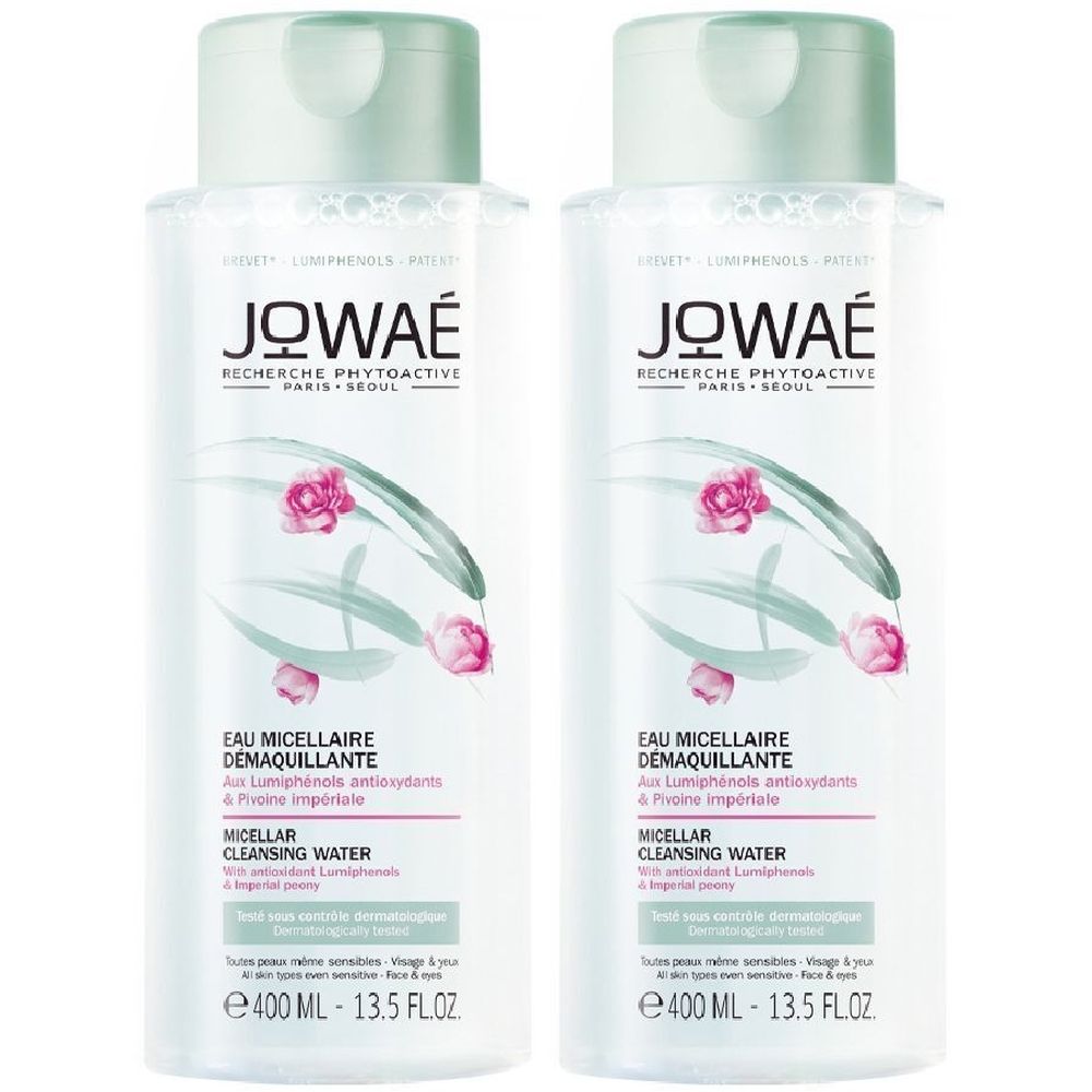 JOWAÉ Acqua Micellare Struccante Viso e Occhi 400 ml Set da 2