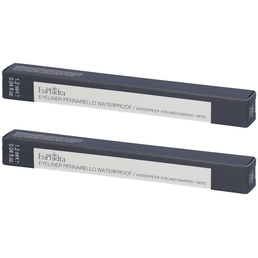 Euphidra Eyeliner Pennarello Waterproof Set da 2