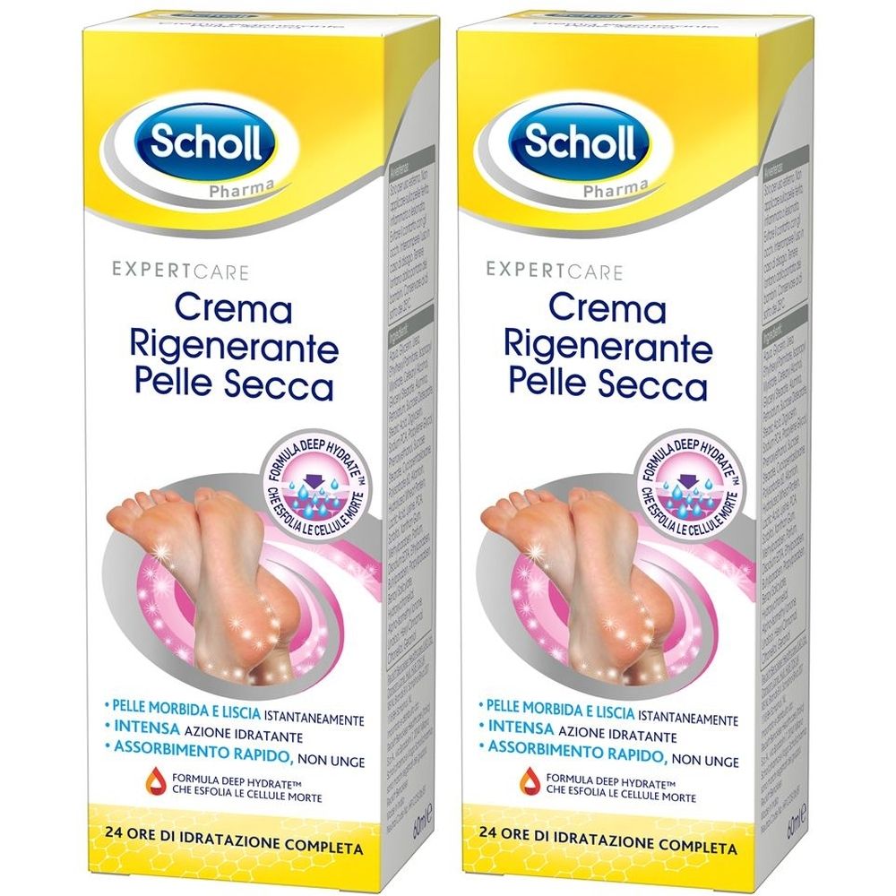 Scholl Crema Rigenerante Pelle Secca Piedi Set da 2