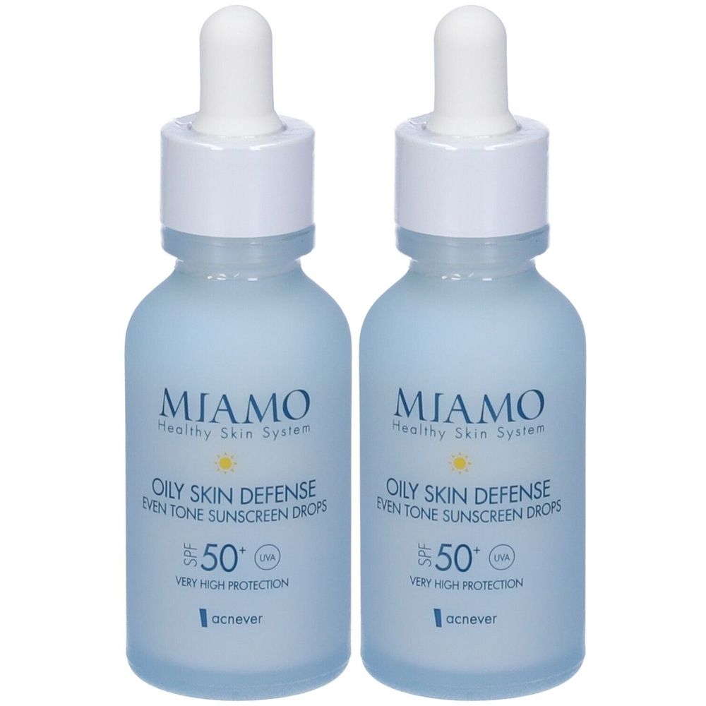 Miamo Oily Skin Defense Siero Protettivo Opacizzante SPF50+ Set da 2