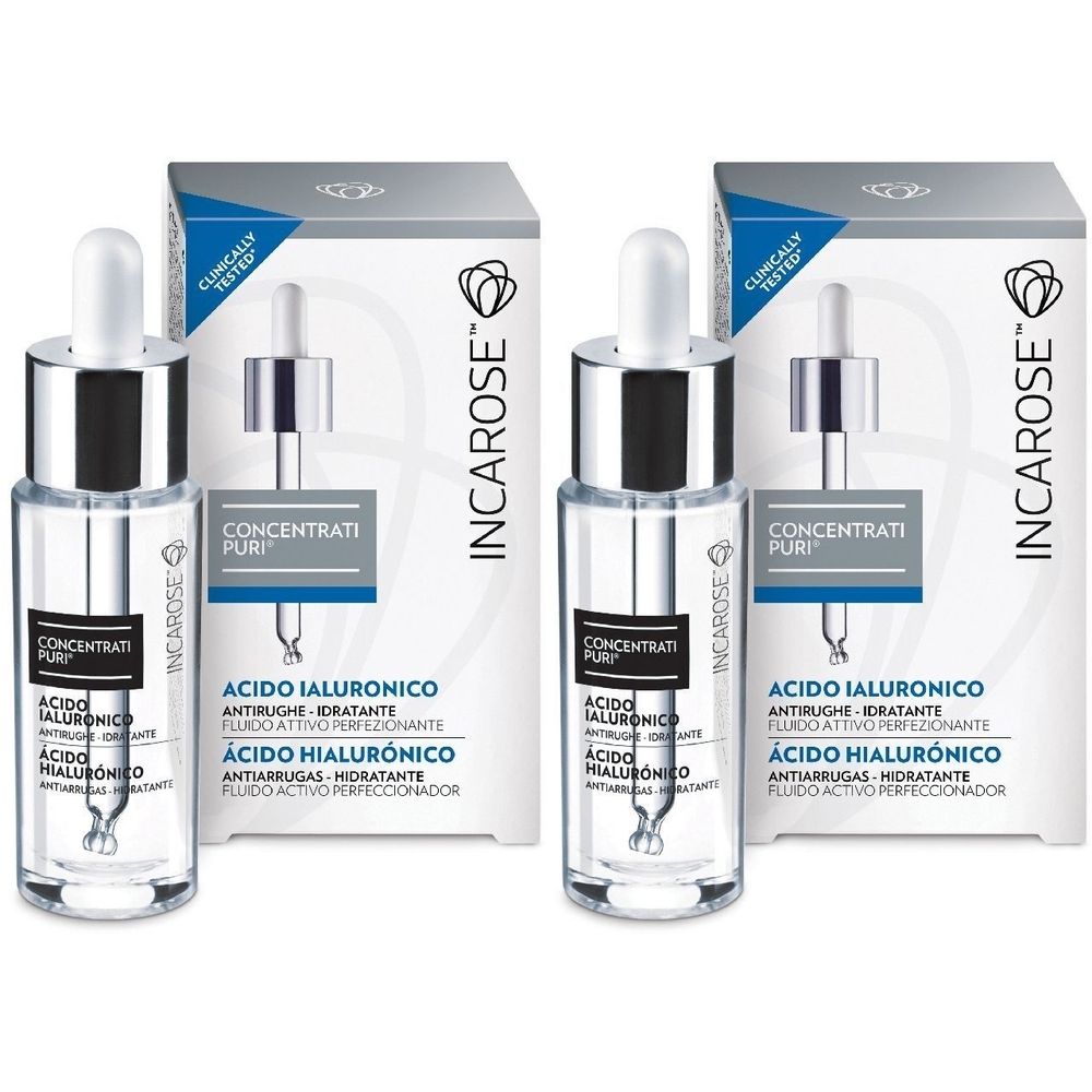 INCAROSE Concentrati Puri Acido Ialuronico Set da 2