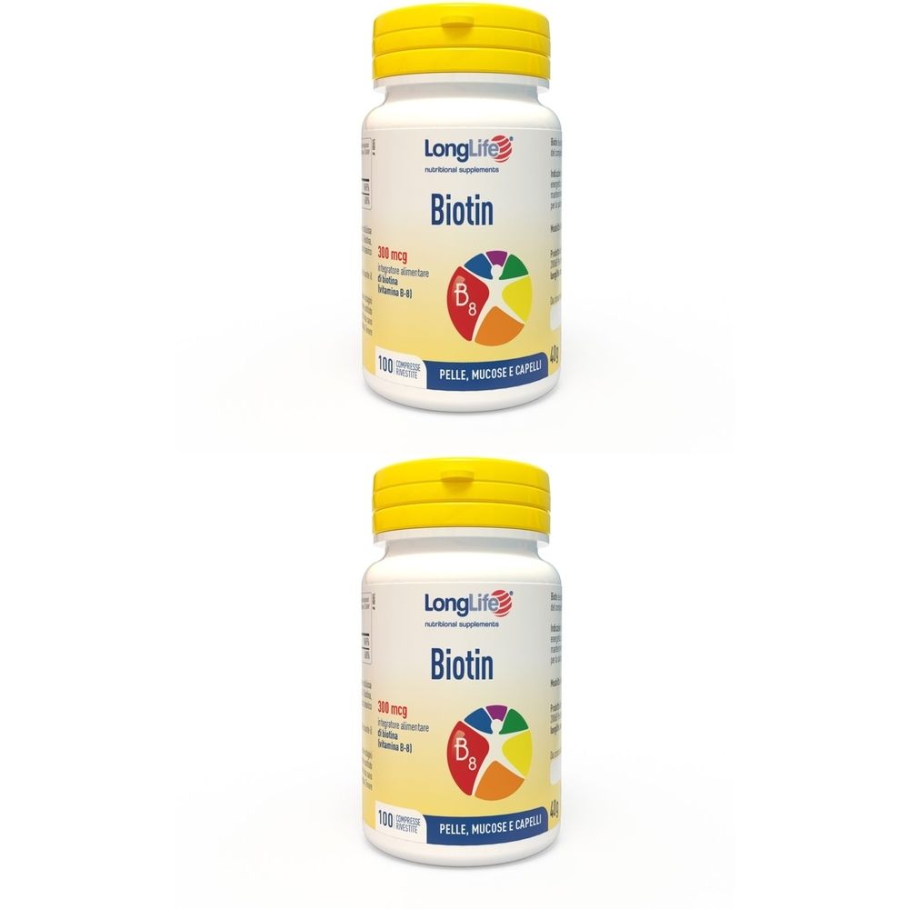 LongLife® Biotin 300 mcg Set da 2