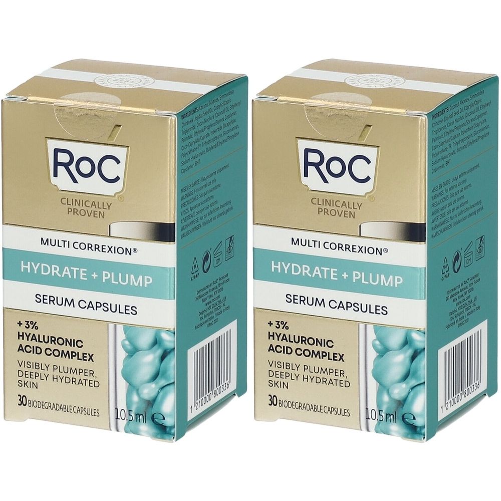 ROC MULTI CORREXION® Hydrate + Plump Serum Capsules Set da 2