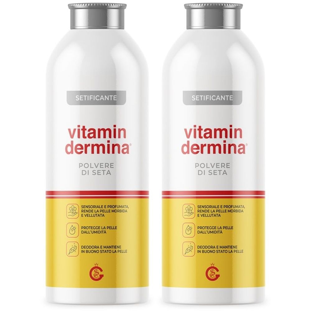 Vitamin Dermina® con Polvere di Seta Set da 2