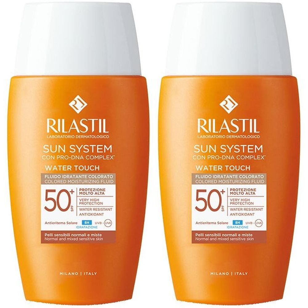 Rilastil Sun System Water Touch Color Fluido Spf50+ Set da 2