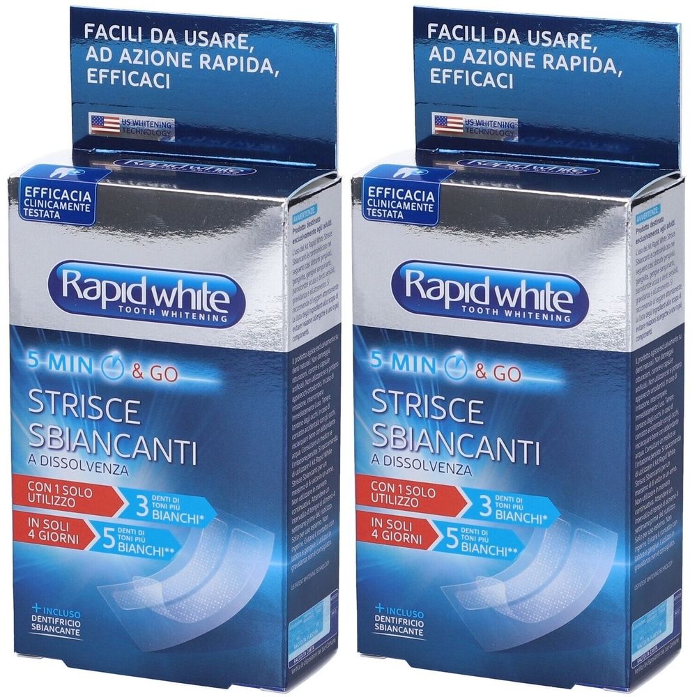 Rapid White Strisce Sbiancanti Set da 2