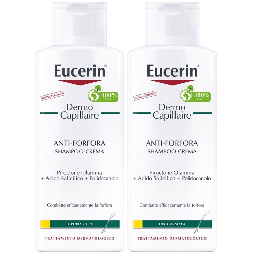 Eucerin DermoCapillaire Shampoo-Crema Anti-Forfora 250 ml Set da 2