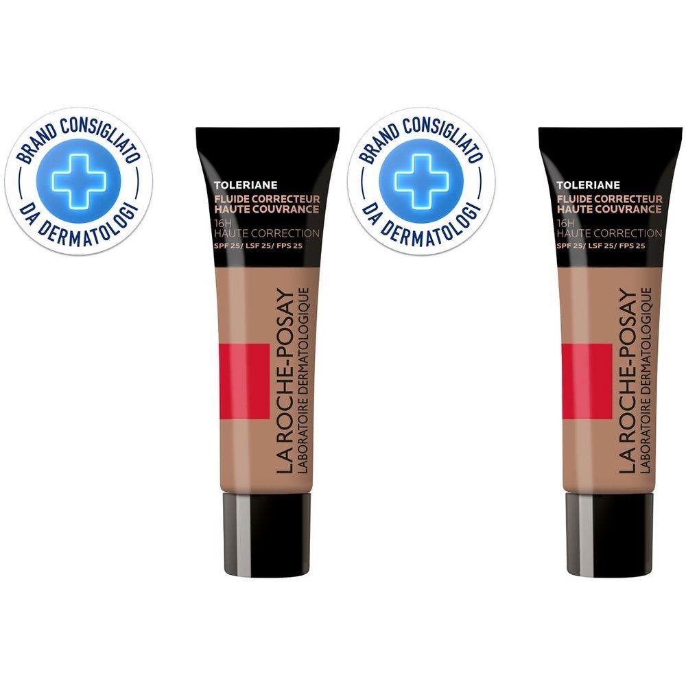 La Roche-Posay Toleriane Fondotinta Fluido 15 30 ml Set da 2