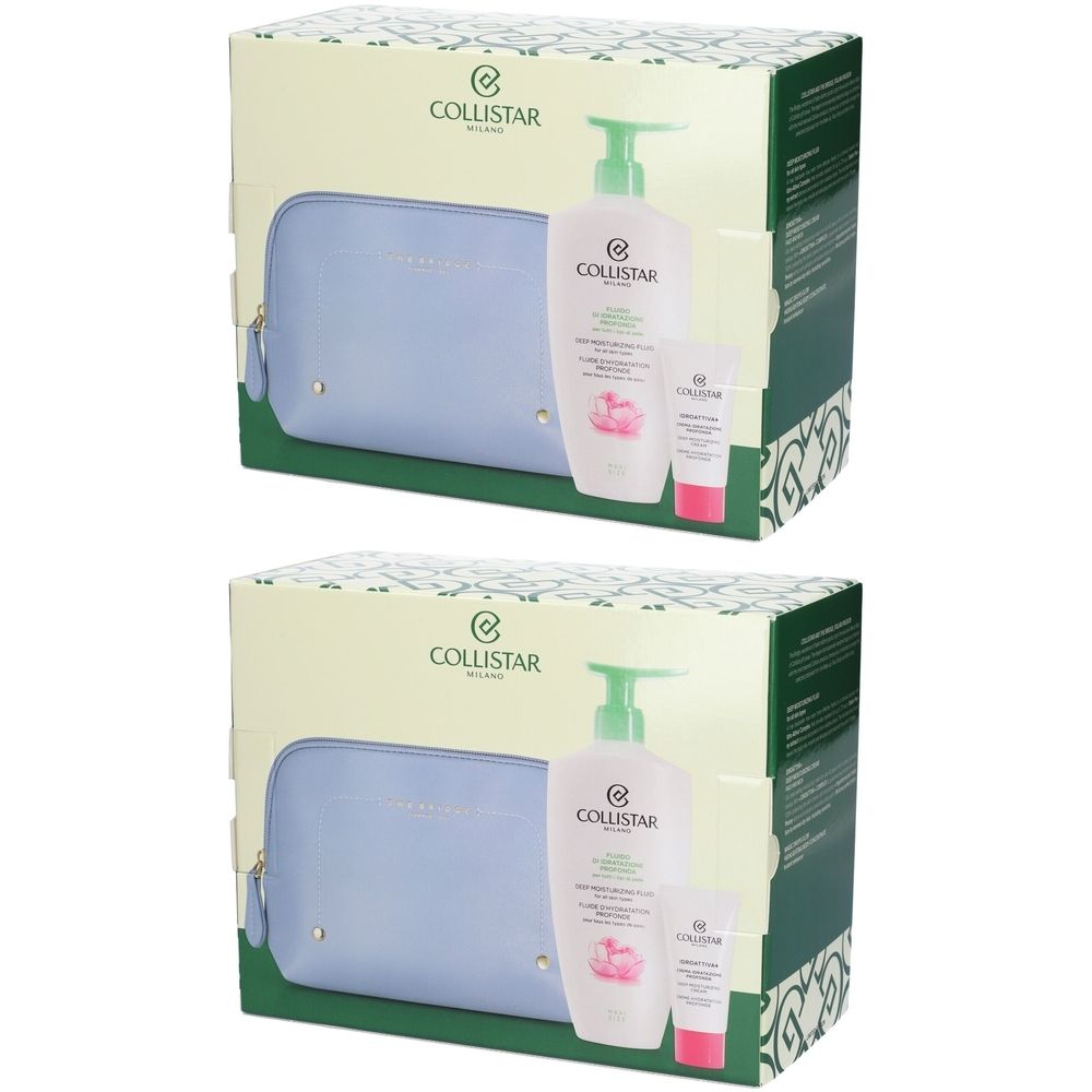Collistar Cofanetto Fluido di Idratazione Profonda con Pochette The Bridge in Omaggio Set da 2