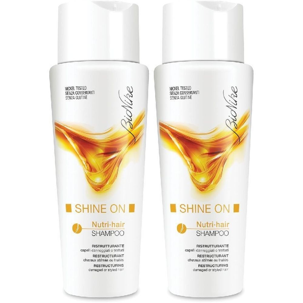 BioNike Shine On Nutri-hair Shampoo Set da 2