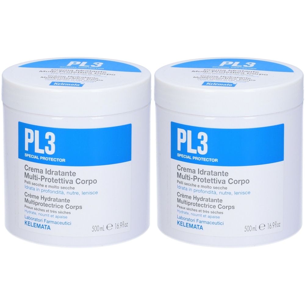 PL3 Crema Idratante Multiprotettiva Corpo Set da 2