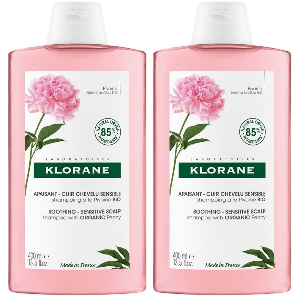 KLORANE Shampoo alla Peonia BIO Set da 2